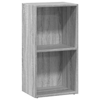 Boekenkast 40x30x77 cm bewerkt hout grijs sonoma eikenkleurig 2