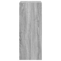 Boekenkast 40x30x77 cm bewerkt hout grijs sonoma eikenkleurig 5