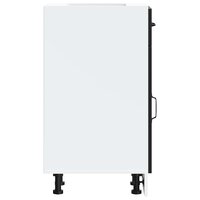 Keuken onderkast Kalmar bewerkt hout zwart 6