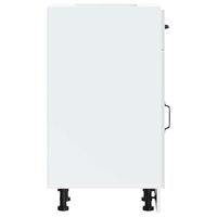 Keuken onderkast Kalmar bewerkt hout hoogglans wit 6