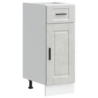 Keuken onderkast &quot;Porto&quot; bewerkt hout betongrijs 2