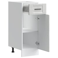 Keuken onderkast &quot;Porto&quot; bewerkt hout betongrijs 5