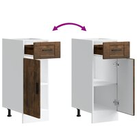 Keuken onderkast &quot;Porto&quot; bewerkt hout gerookt eikenkleurig 9