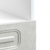 Ovenkast Kalmar bewerkt hout betongrijs 8