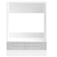 Ovenkast Kalmar bewerkt hout grijs sonoma eiken 4