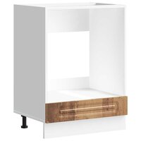 Ovenkast Kalmar bewerkt hout oud houtkleurig 2