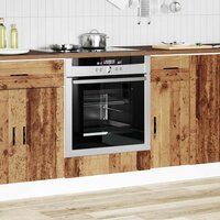 Ovenkast &quot;Porto&quot; bewerkt hout oud houtkleurig 3