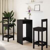 Bartafel 51x50x103,5 cm bewerkt hout zwart 3