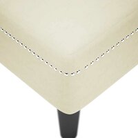 Chaise longue met kussen&amp;rechterarmleuning fluweel cr&egrave;mekleurig 7