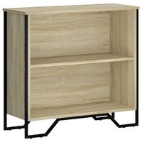 Boekenkast 80x31x74,5 cm bewerkt hout sonoma eikenkleurig 2