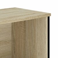 Boekenkast 80x31x74,5 cm bewerkt hout sonoma eikenkleurig 7