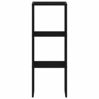 Boekenkast stapelbaar 30x30x80 cm bewerkt hout zwart eikenkleur 4