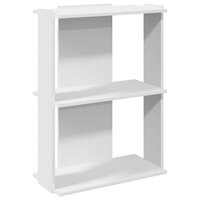 Boekenkast 3-laags 60x30x80 cm bewerkt hout wit 2