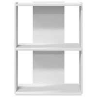 Boekenkast 3-laags 60x30x80 cm bewerkt hout wit 4