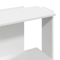 Boekenkast 3-laags 60x30x80 cm bewerkt hout wit 7