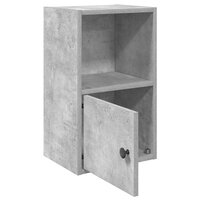 Boekenkast 31x24x52 cm bewerkt hout betongrijs 4