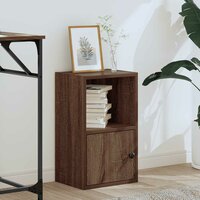 Boekenkast 31x24x52 cm bewerkt hout bruin eikenkleurig 3