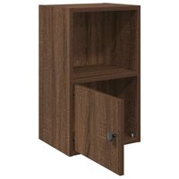 Boekenkast 31x24x52 cm bewerkt hout bruin eikenkleurig 4