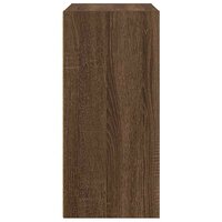 Boekenkast 31x24x52 cm bewerkt hout bruin eikenkleurig 6