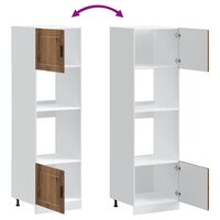 Ovenkasten 2 st Porto bewerkt hout oud houtkleurig 8