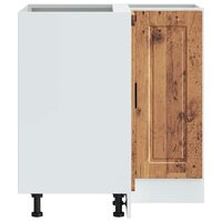 Keuken hoekonderkast &quot;Porto&quot; bewerkt hout oud houtkleurig 7