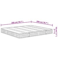 Binnenveringmatras middelhard 200x200 cm 7
