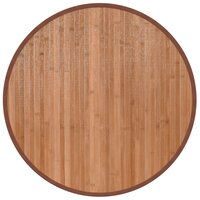 Vloerkleed rond 60 cm bamboe naturel 2