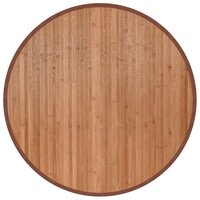Vloerkleed rond 80 cm bamboe naturel 2