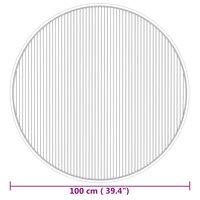 Vloerkleed rond 100 cm bamboe naturel 8