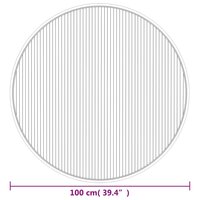 Vloerkleed rond 100 cm bamboe lichtnaturel 8