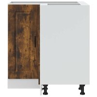 Keuken hoekonderkast &quot;Porto&quot; bewerkt hout gerookt eikenkleurig 5