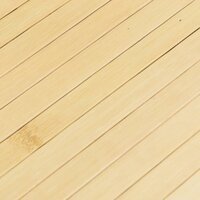 Vloerkleed vierkant 100x100 cm bamboe lichtnaturel 7