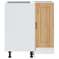 Keuken hoekonderkast &quot;Porto&quot; bewerkt hout artisanaal eikenkleur 7