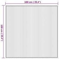 Vloerkleed vierkant 100x100 cm bamboe naturel 8