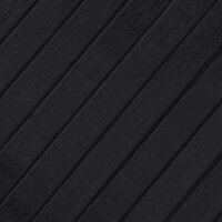 Vloerkleed rond 80 cm bamboe zwart 7