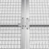 Konijnenhok 403,5x80,5x71 cm gegalvaniseerd staal antraciet 5