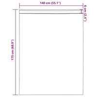 Gordijnen voile met roedezakken 2 st zwart 9