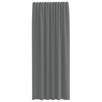 Gordijnen voile met roedezakken 2 st donkergrijs 4