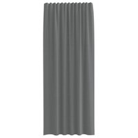Gordijnen voile met roedezakken 2 st donkergrijs 4