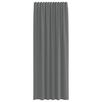 Gordijnen voile met roedezakken 2 st donkergrijs 4