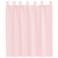 Gordijnen voile met roedezakken 2 st lichtroze 4