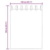 Gordijnen voile met roedezakken 2 st lichtroze 9