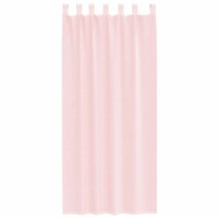 Gordijnen voile met roedezakken 2 st lichtroze 4