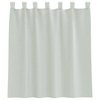 Gordijnen voile met roedezakken 2 st lichtgrijs 4