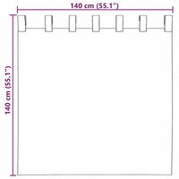 Gordijnen voile met roedezakken 2 st lichtgrijs 9