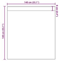 Gordijnen voile met roedezakken 2 st lichtbruin 9