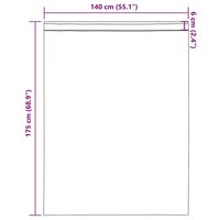 Gordijnen voile met roedezakken 2 st lichtbruin 9