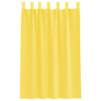 Gordijnen voile met roedezakken 2 st geel 4