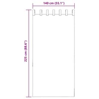 Voile gordijnen met roedezakken 2 st terracotta 9