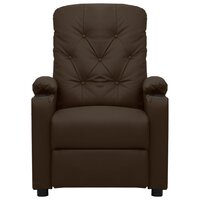 Sta-op-massagestoel kunstleer bruin 3